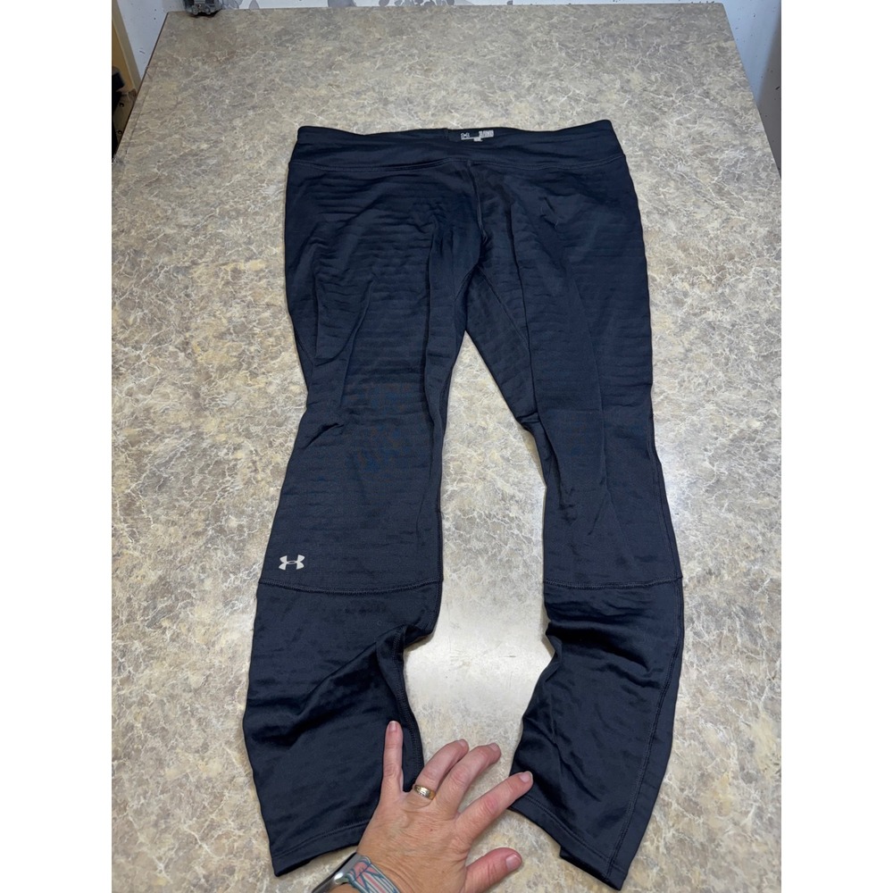 Under Armour ColdGear Womens XL Black Fitted Athletic Training Leggings Pants